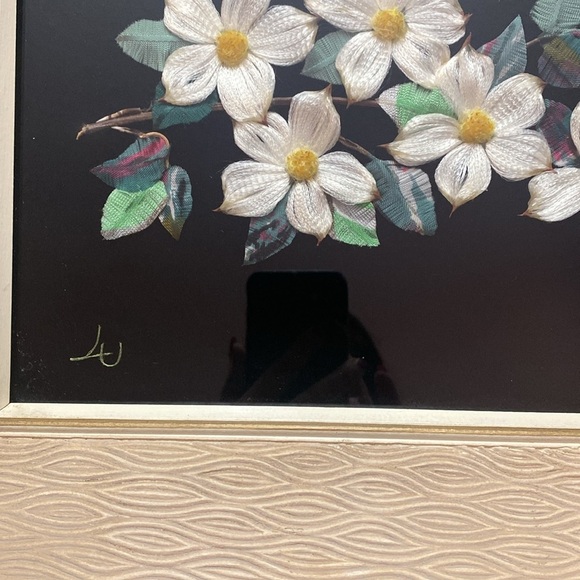 Vintage Floral Art Print in Textured Frame - Picture 10 of 16